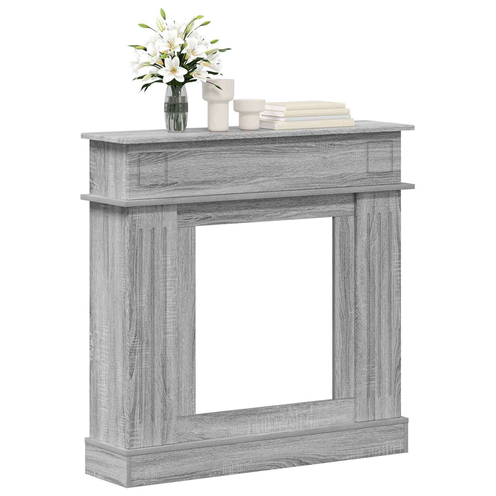Περίβλημα τζακιού Γκρι Sonoma 102 x 26 x 100 εκ - Pakobazaar