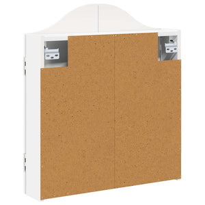 Ντουλάπα Πινάκων Βελών Λευκό 56 x 12 x 63 εκ Επεξεργασμένο Ξύλο