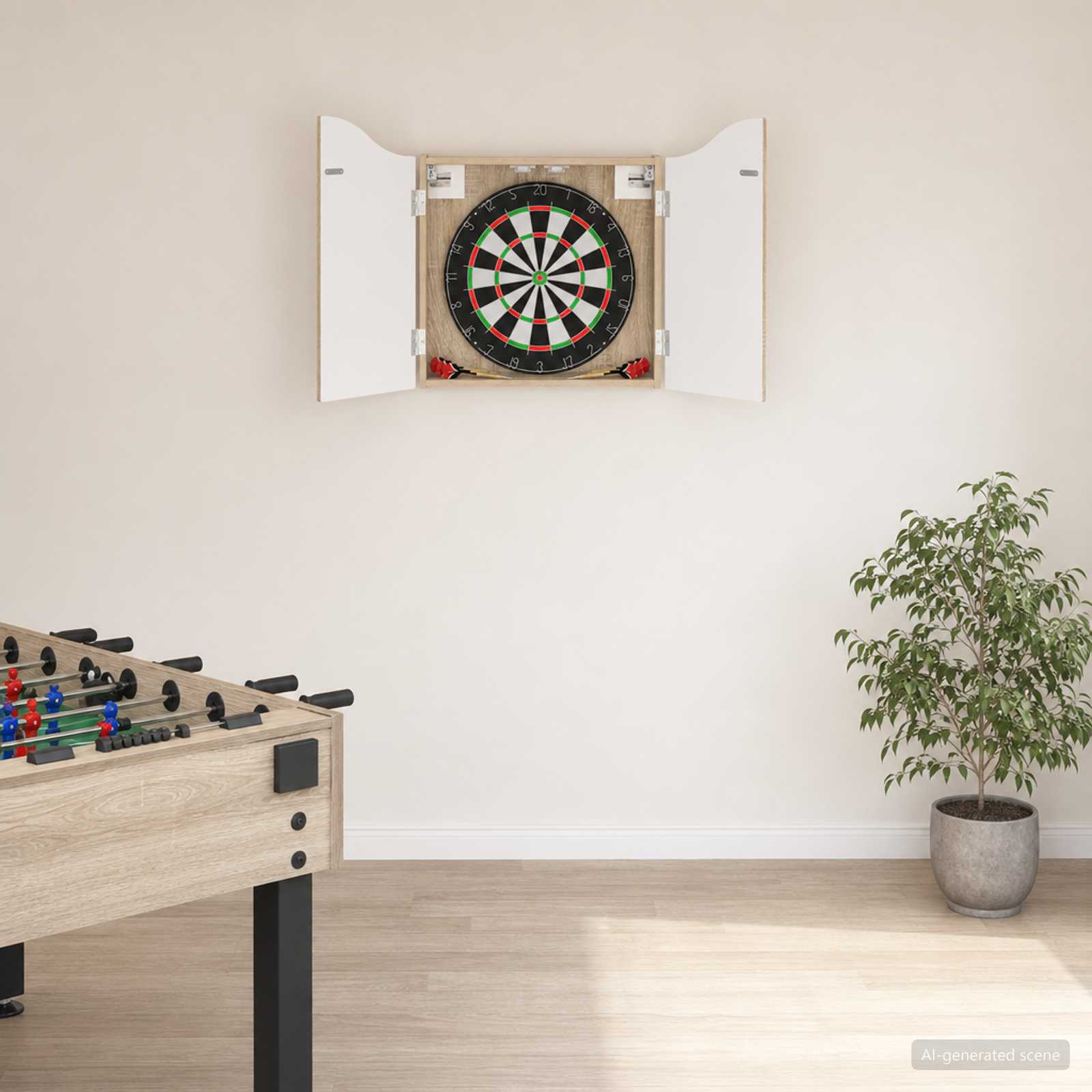Ντουλάπα Πινάκων Βελών Sonoma Δρυς 56 x 12 x 63 εκ - Pakobazaar