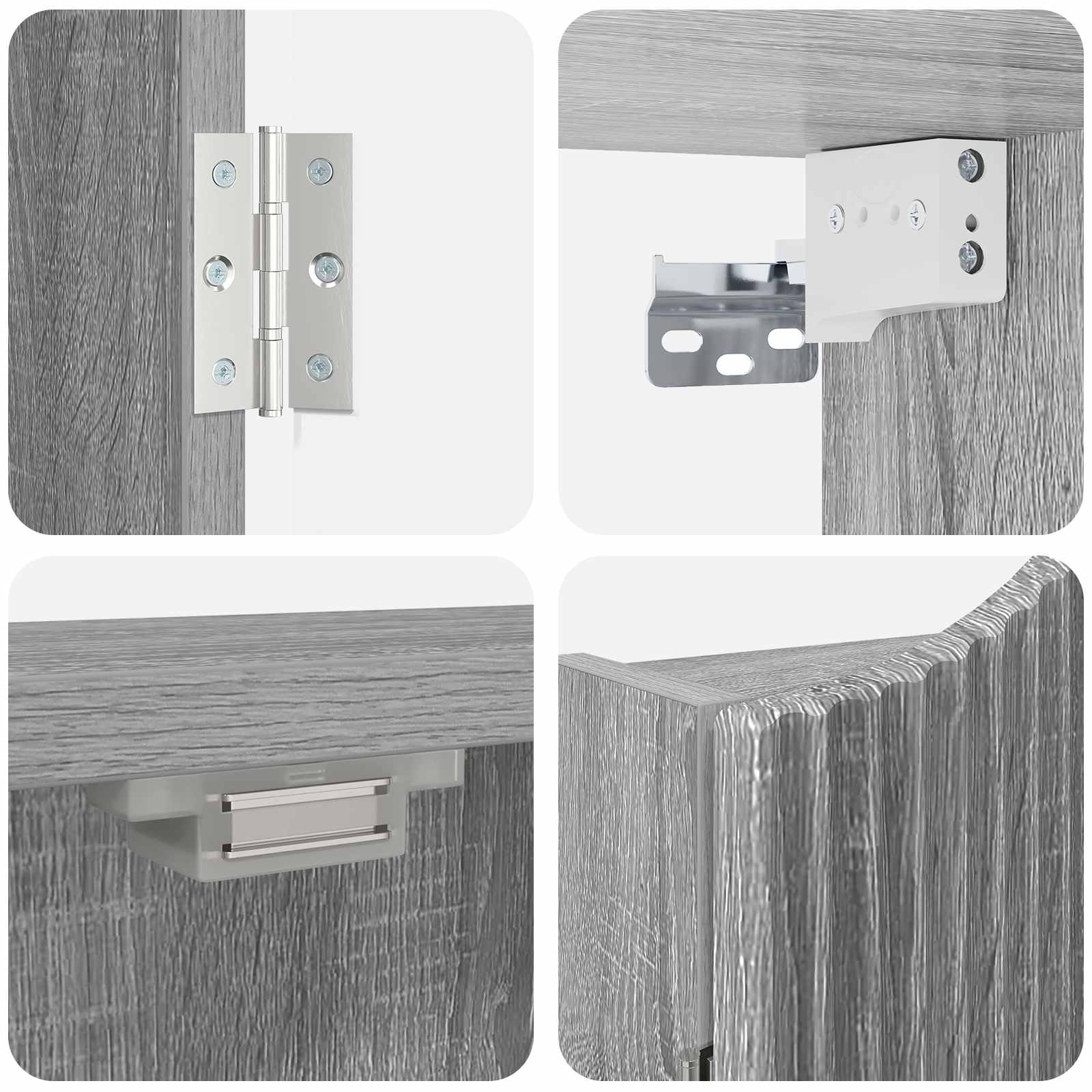 Ντουλάπα Πινάκων Βελών Γκρι Sonoma 56 x 12 x 63 εκ - Pakobazaar