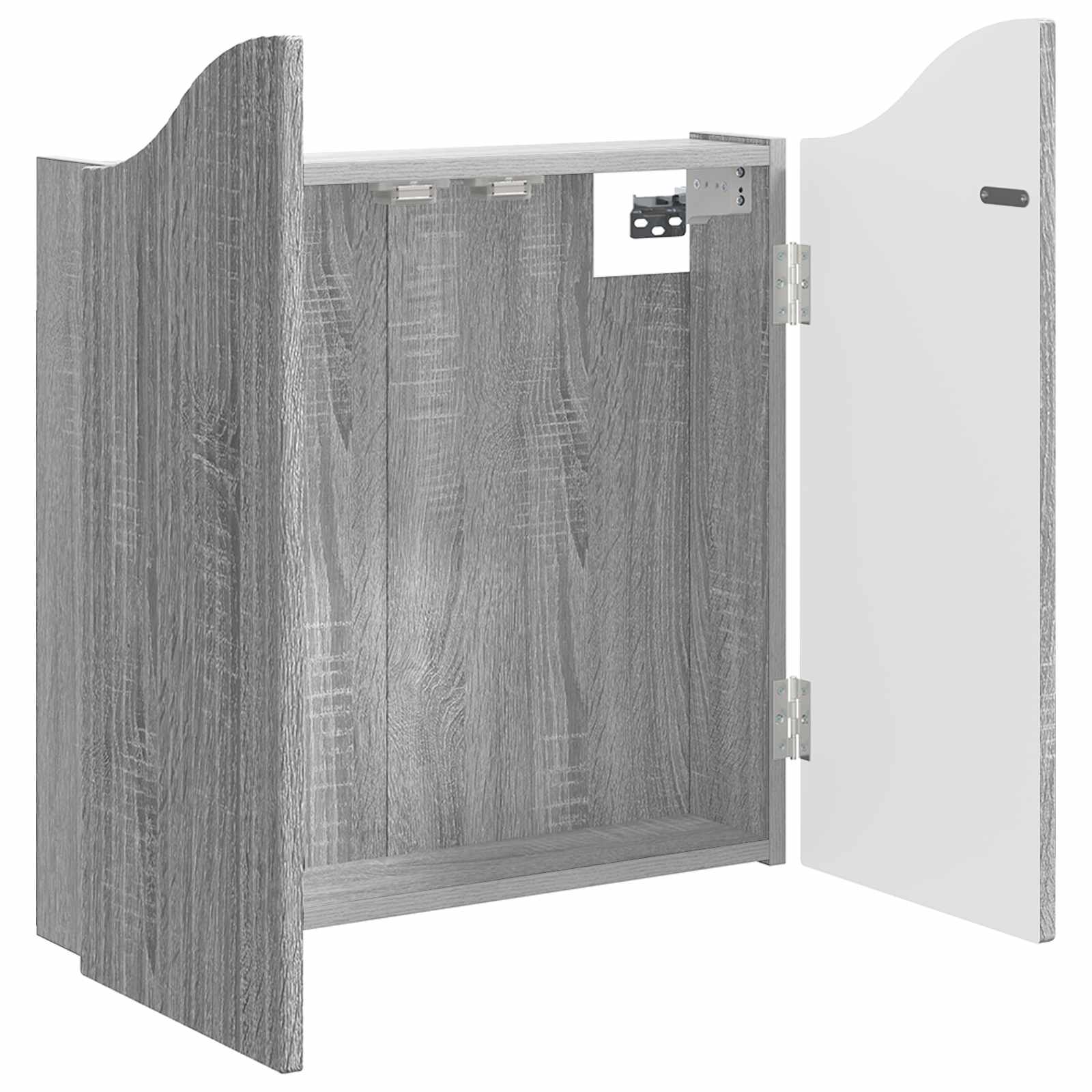 Ντουλάπα Πινάκων Βελών Γκρι Sonoma 56 x 12 x 63 εκ - Pakobazaar