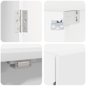Ντουλάπα Πινάκων Βελών Λευκό 56 x 12 x 53,5 εκ. - Pakobazaar