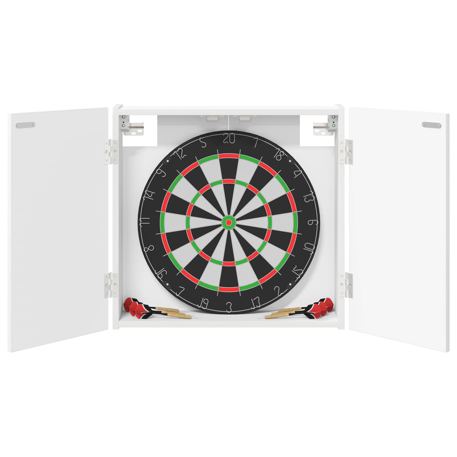 Ντουλάπα Πινάκων Βελών Λευκό 56 x 12 x 53,5 εκ. - Pakobazaar