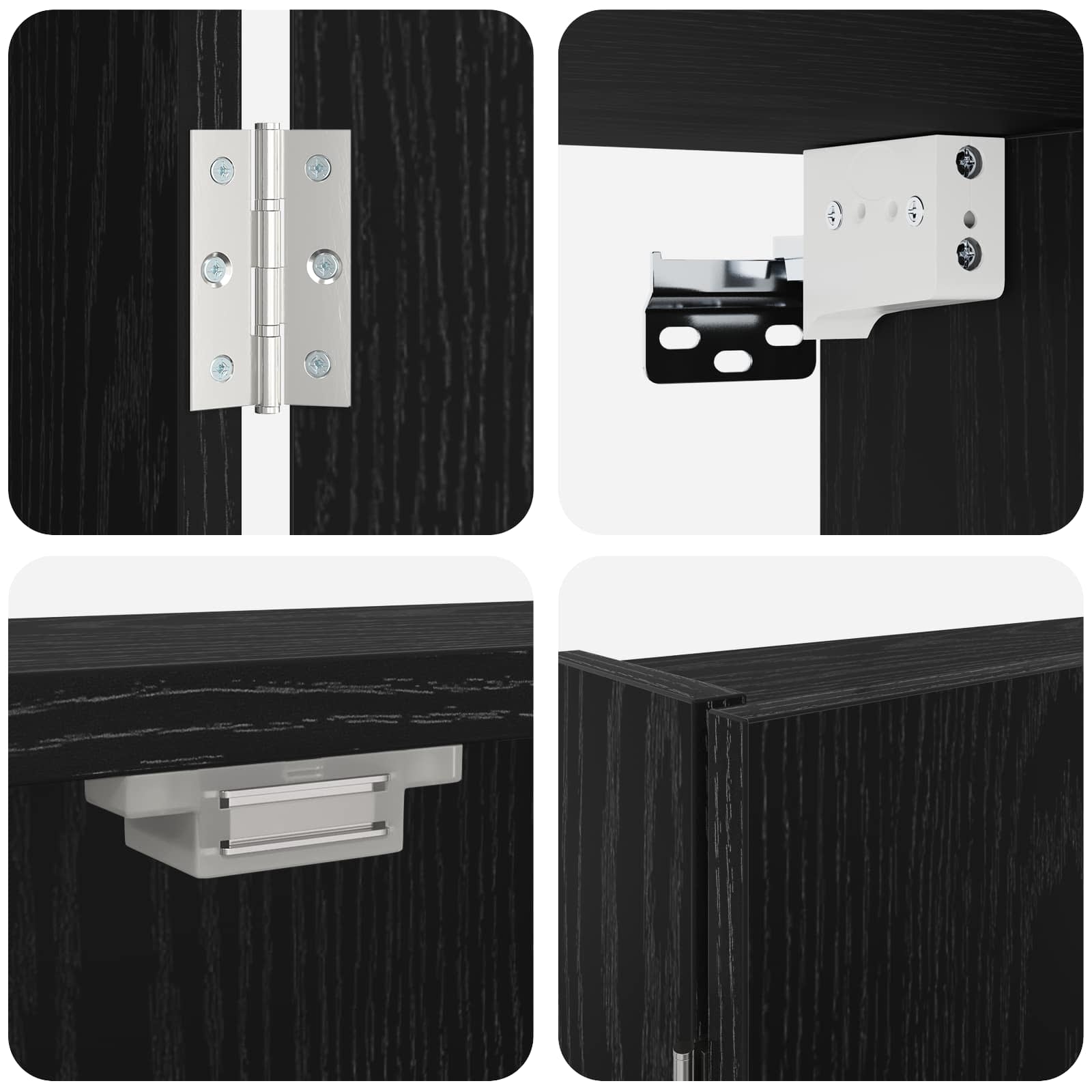 Ντουλάπα Πινάκων Βελών Μαύρη Δρυς 56 x 12 x 53,5 εκ. - Pakobazaar