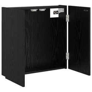Ντουλάπα Πινάκων Βελών Μαύρη Δρυς 56 x 12 x 53,5 εκ. - Pakobazaar