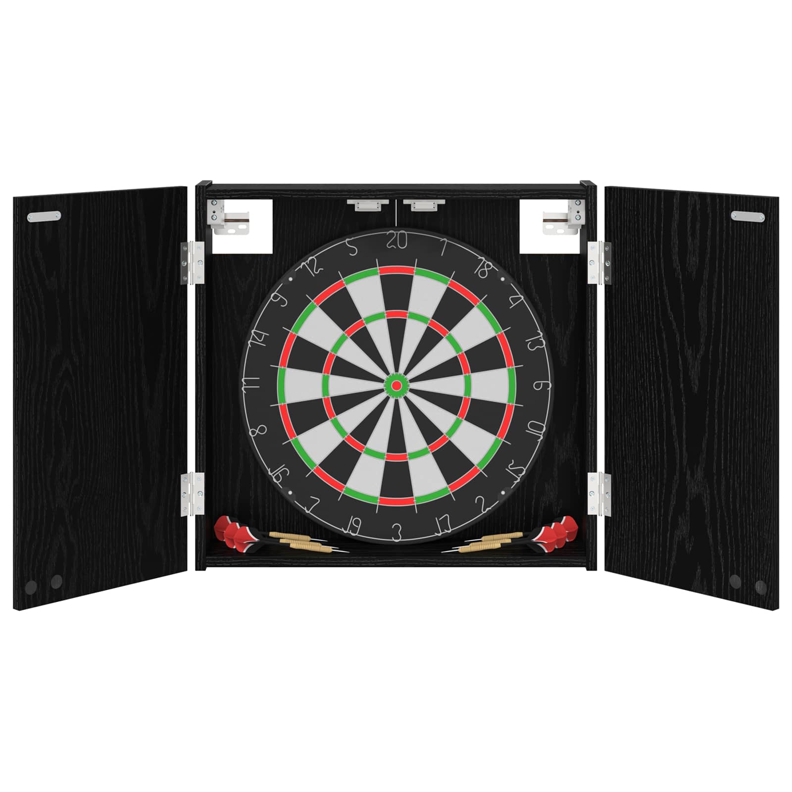 Ντουλάπα Πινάκων Βελών Μαύρη Δρυς 56 x 12 x 53,5 εκ. - Pakobazaar