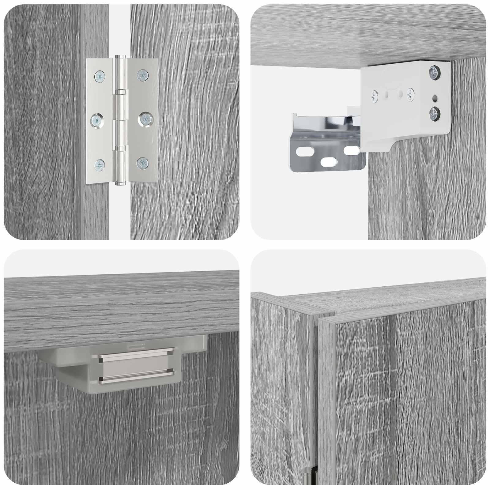 Ντουλάπα Πινάκων Βελών Γκρι Sonoma 56 x 12 x 53,5 εκ. - Pakobazaar