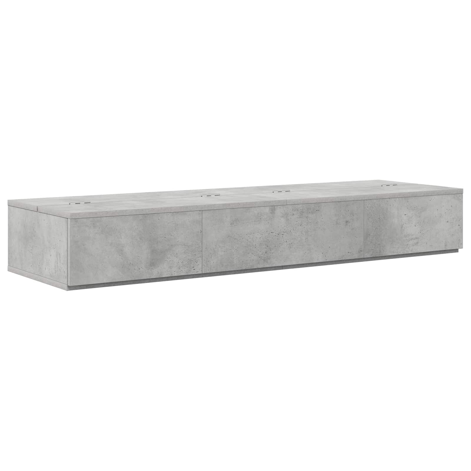 Γραφείο Στούντιο Γκρι Σκυροδέματος 130 x 40 x 19,5 εκ.