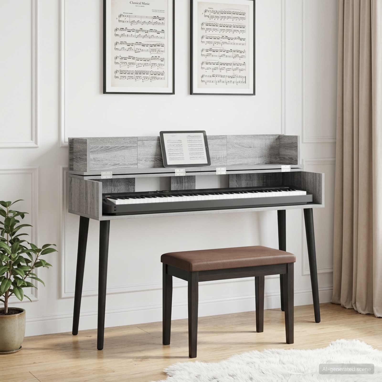 Γραφείο Στούντιο Γκρι Sonoma 130 x 40 x 19,5 εκ.