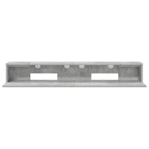 Γραφείο Στούντιο Γκρι Σκυροδέματος 130 x 36 x 19,5 εκ.