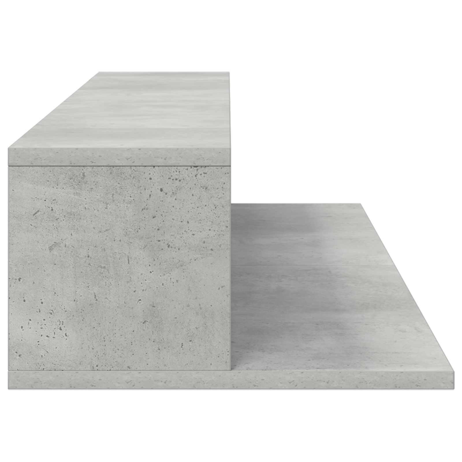 Γραφείο Στούντιο Γκρι Σκυροδέματος 130 x 36 x 19,5 εκ.