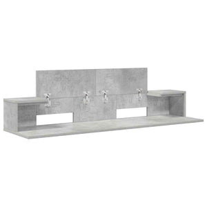 Γραφείο Στούντιο Γκρι Σκυροδέματος 110 x 36 x 19,5 εκ. - Pakobazaar