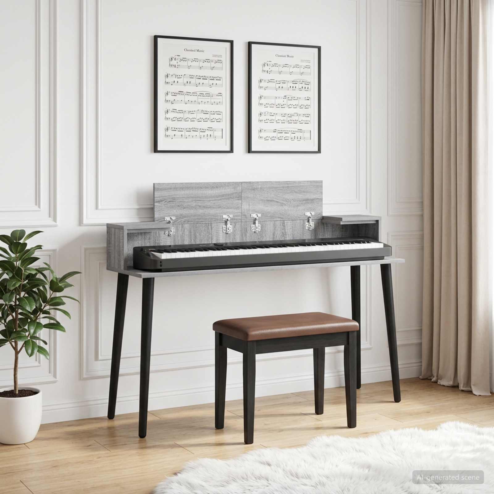 Γραφείο Στούντιο Γκρι Sonoma 110 x 36 x 19,5 εκ. - Pakobazaar