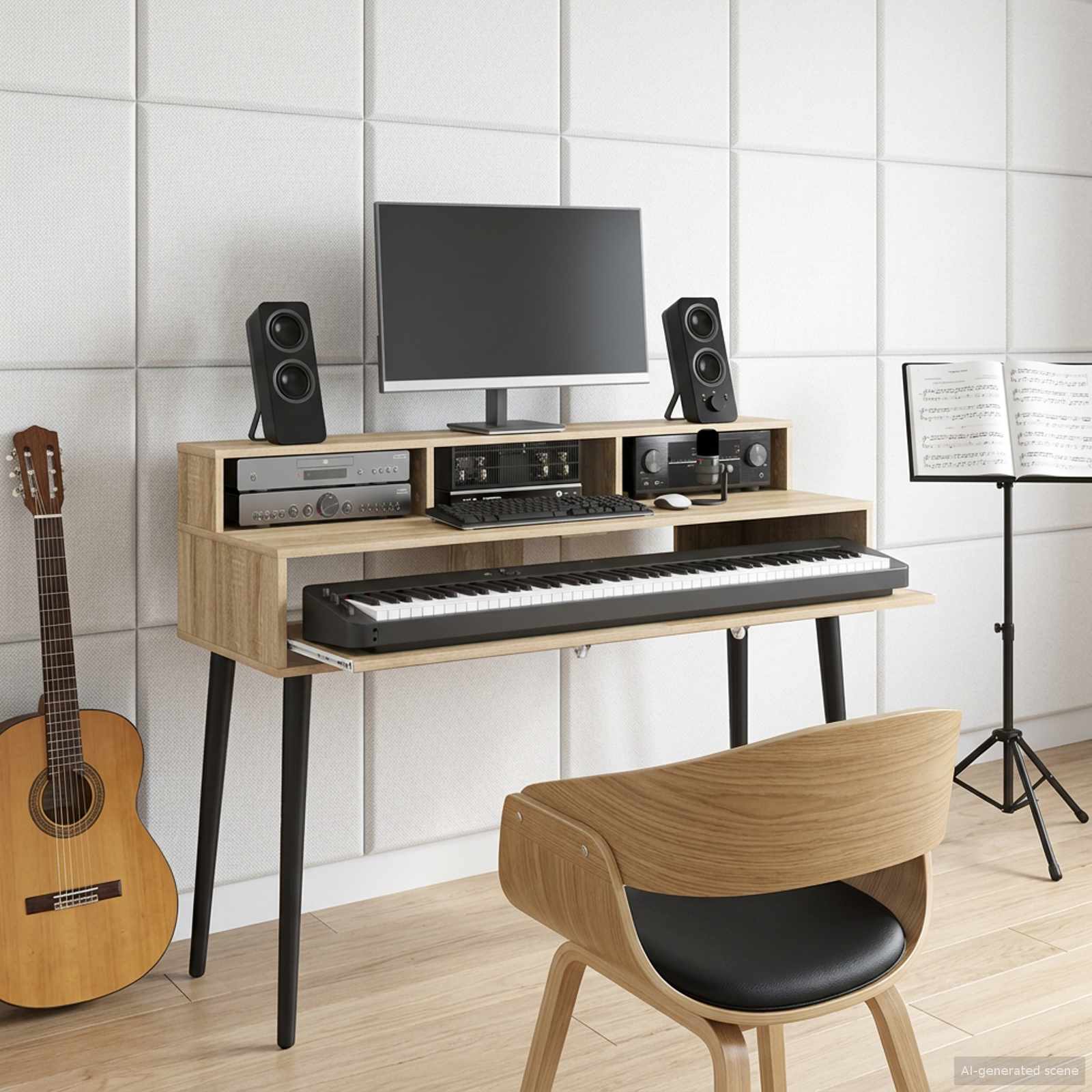 Γραφείο Στούντιο Sonoma Δρυς 130 x 42,5 x 36 εκ - Pakobazaar