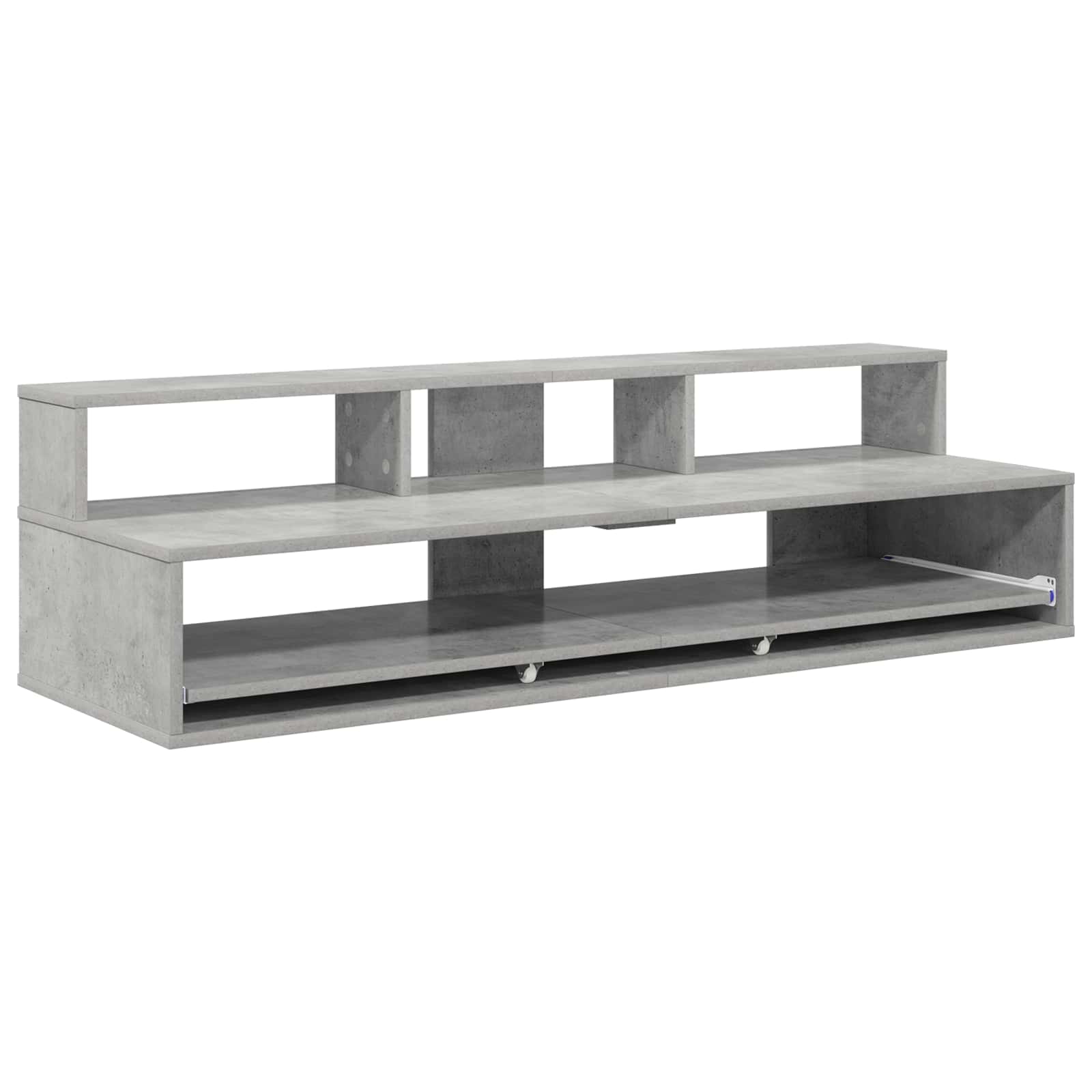 Γραφείο Στούντιο Γκρι Σκυροδέματος 130 x 42,5 x 36 εκ - Pakobazaar