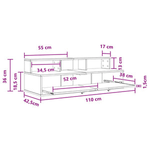 Γραφείο Στούντιο Artisan Δρυς 110 x 42,5 x 36 εκ - Pakobazaar