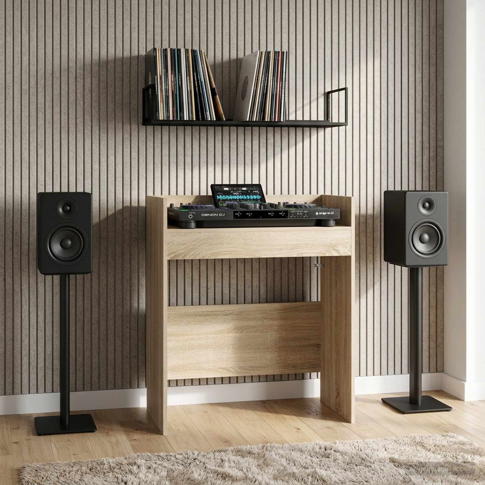 Πίνακας DJ Sonoma Δρυς 102 x 45 x 102 εκ. Επεξεργασμένο Ξύλο - Pakobazaar