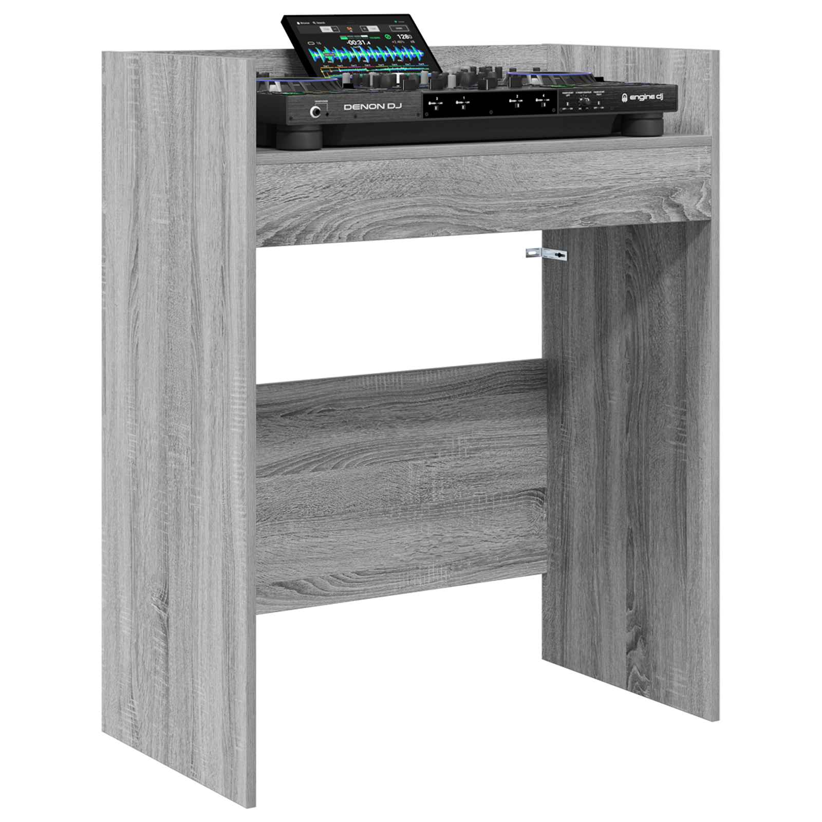 Πίνακας DJ Γκρι Sonoma 102 x 45 x 102 εκ. Επεξεργασμένο Ξύλο - Pakobazaar