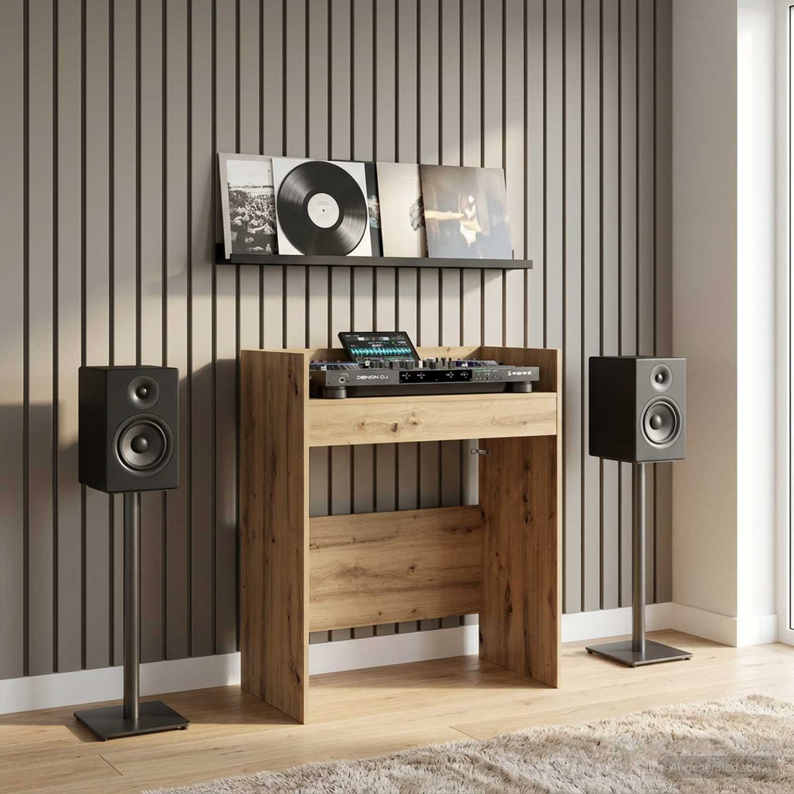 Πίνακας DJ Artisan Δρυς 102 x 45 x 102 εκ. Επεξεργασμένο Ξύλο