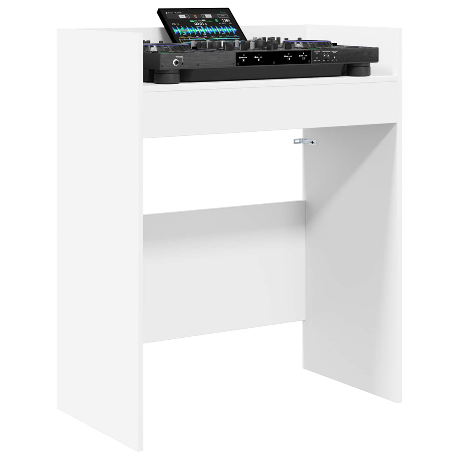 Πίνακας DJ Λευκό 82 x 45 x 102 εκ. Επεξεργασμένο Ξύλο - Pakobazaar