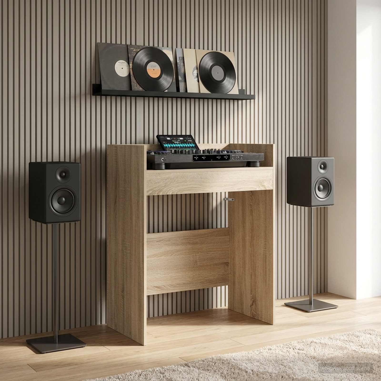 Πίνακας DJ Sonoma Δρυς 82 x 45 x 102 εκ. Επεξεργασμένο Ξύλο - Pakobazaar