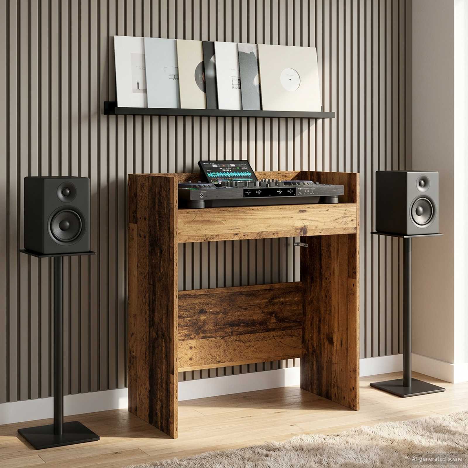 Πίνακας DJ Παλαιωμένο ξύλο 82 x 45 x 102 εκ. Επεξεργασμένο Ξύλο - Pakobazaar