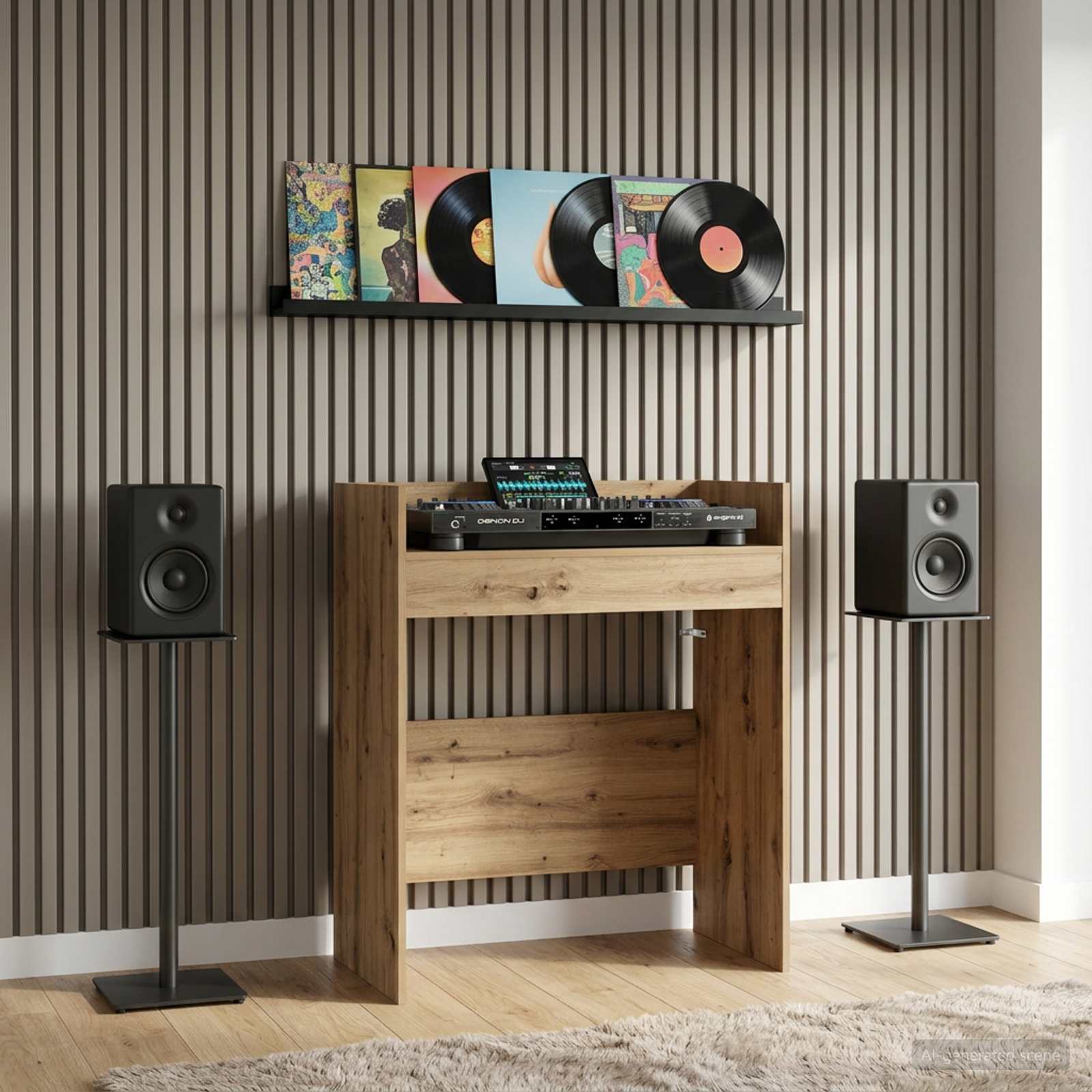 Πίνακας DJ Artisan Δρυς 62 x 45 x 102 εκ. Επεξεργασμένο Ξύλο - Pakobazaar
