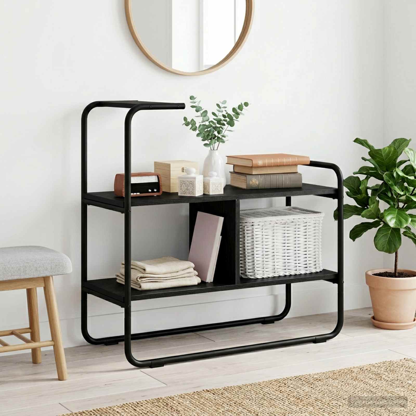 Τραπέζι κονσόλας Μαύρη Δρυς 80 x 35 x 75 cm Επεξεργασμένο Ξύλο
