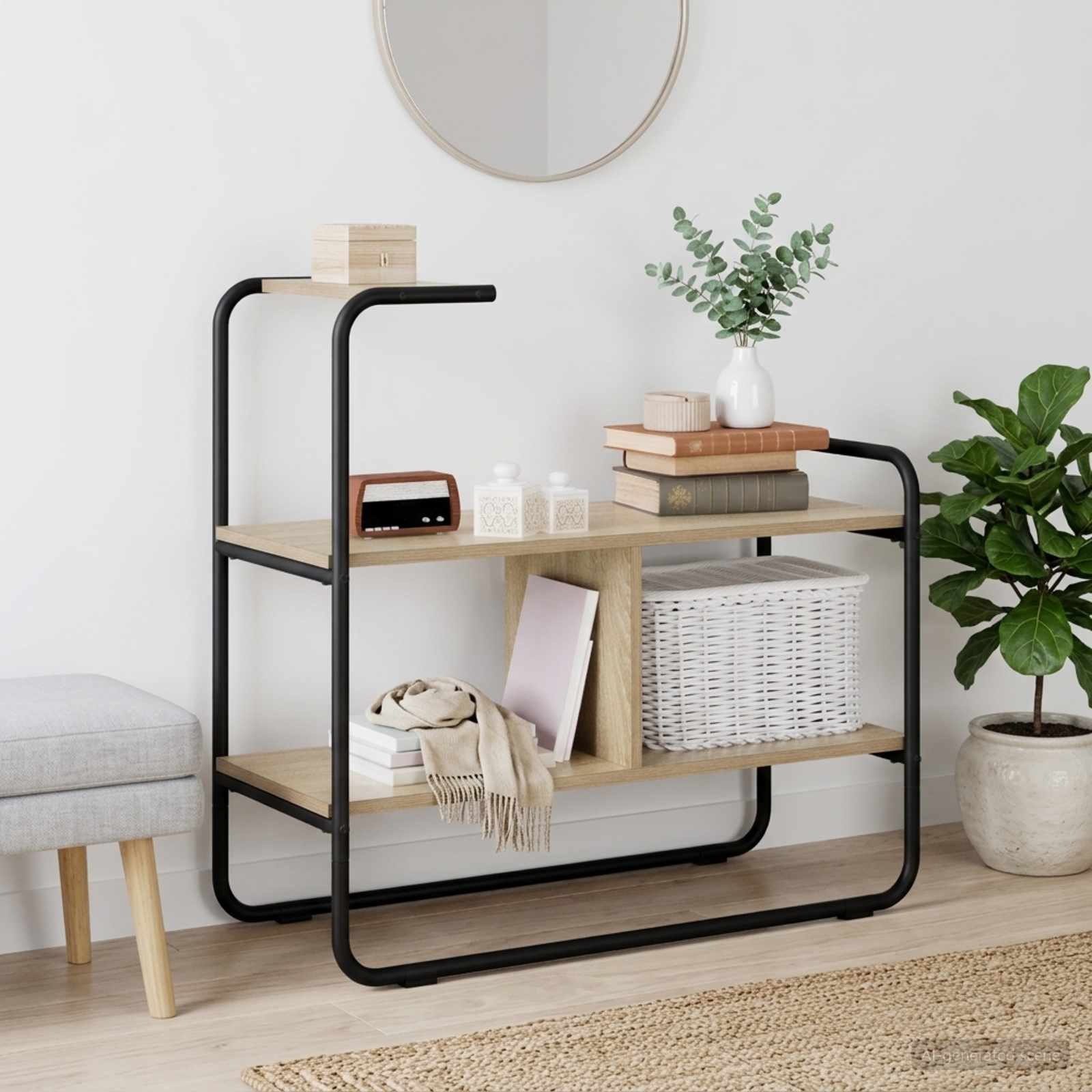 Τραπέζι κονσόλας Sonoma Δρυς 80 x 35 x 75 cm Επεξεργασμένο Ξύλο
