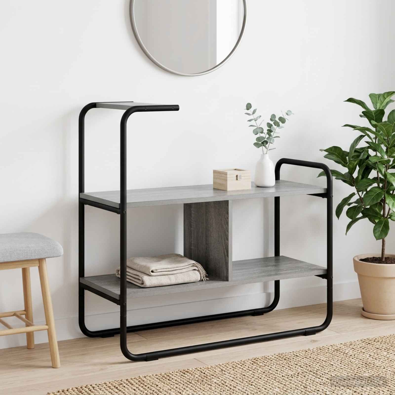 Τραπέζι κονσόλας Γκρι Sonoma 80 x 35 x 75 cm Επεξεργασμένο Ξύλο