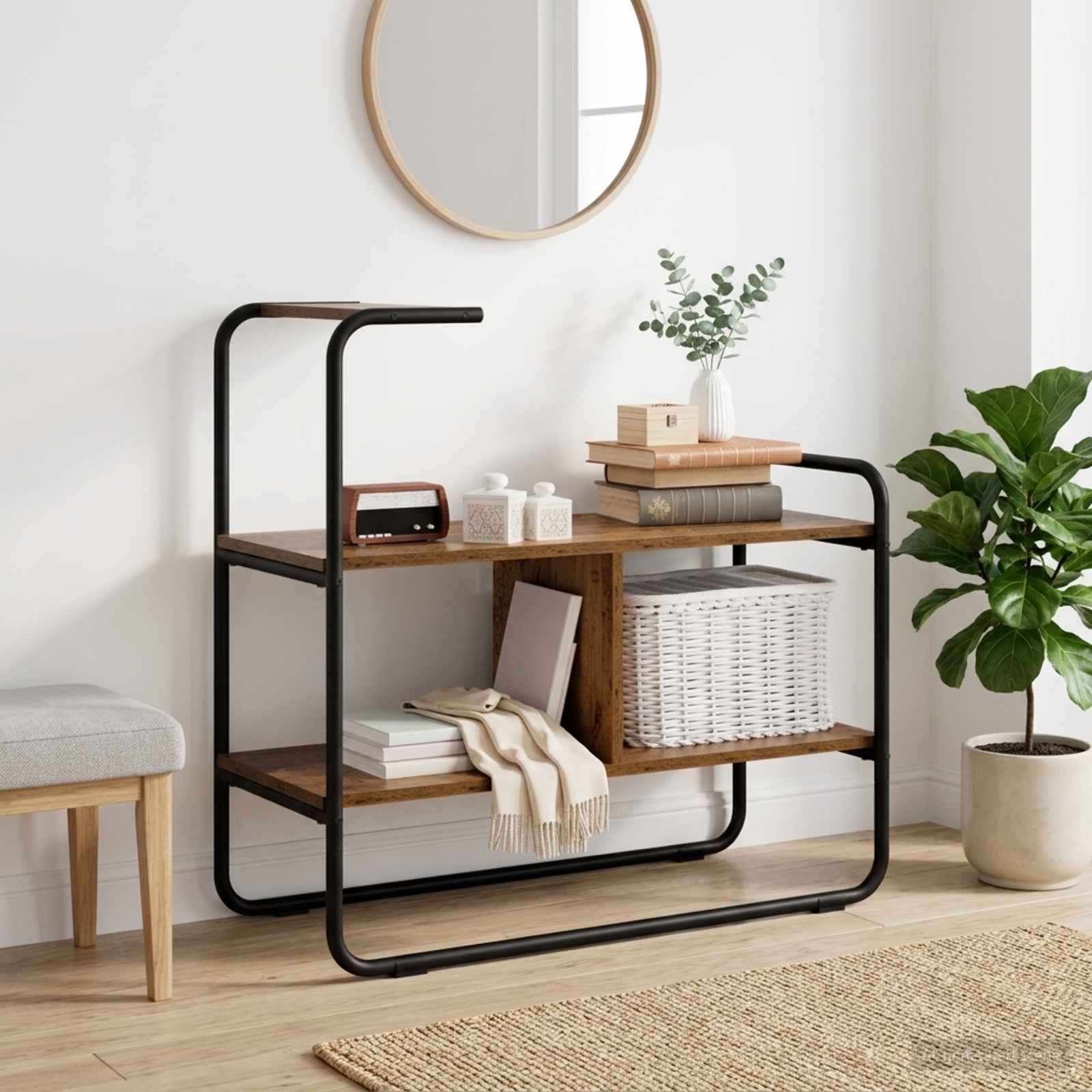 Τραπέζι κονσόλας Παλαιωμένο ξύλο 80 x 35 x 75 cm