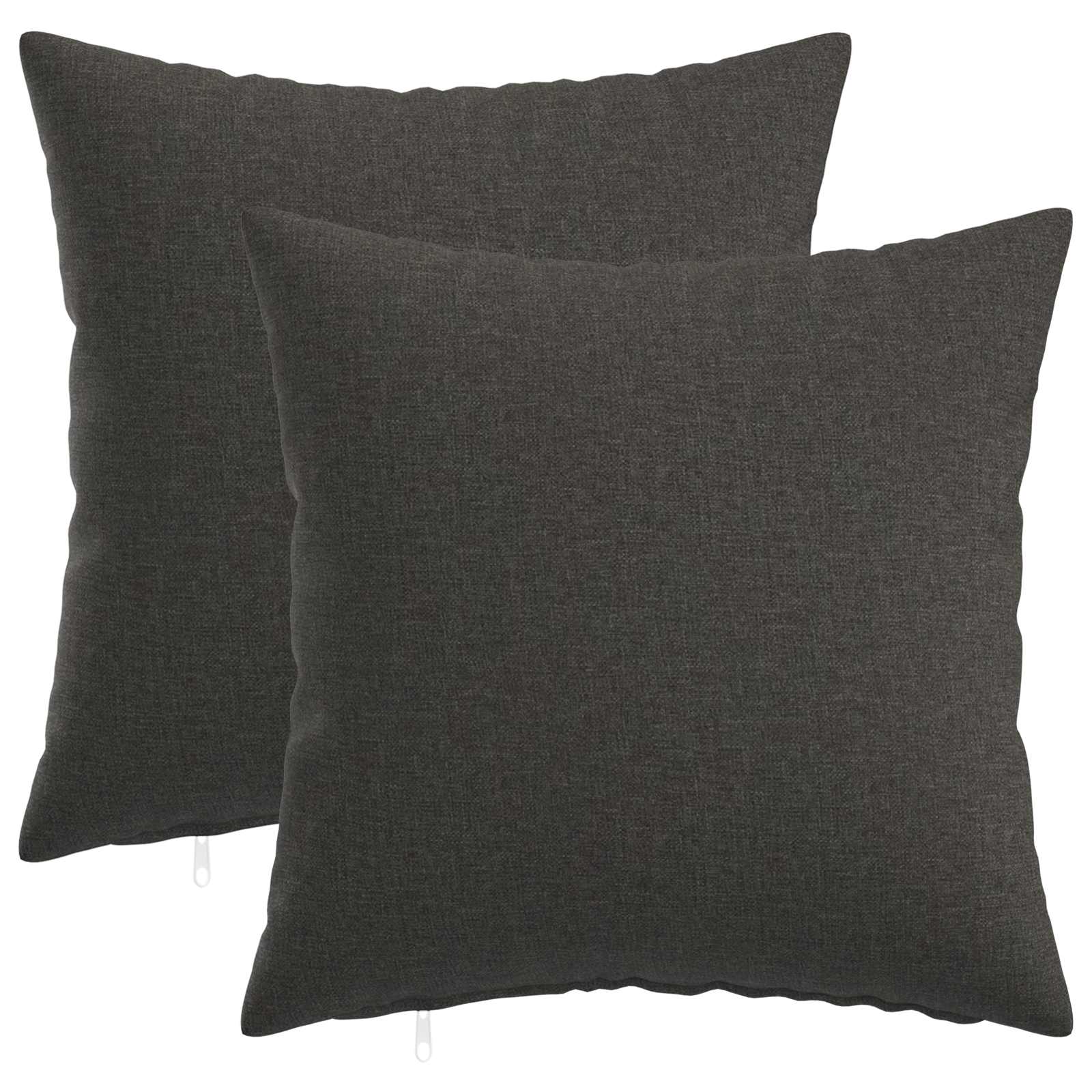 Κάλυμμα Μαξιλαριού 2 pcs HEERLEN Σκούρο Γκρι 30 x 30 cm