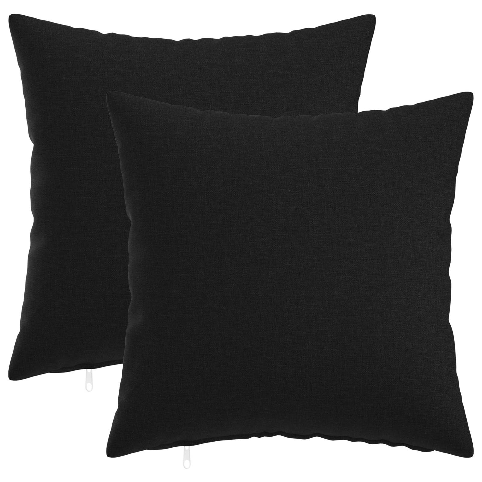 Κάλυμμα Μαξιλαριού 2 pcs HEERLEN Μαύρο 30 x 30 cm
