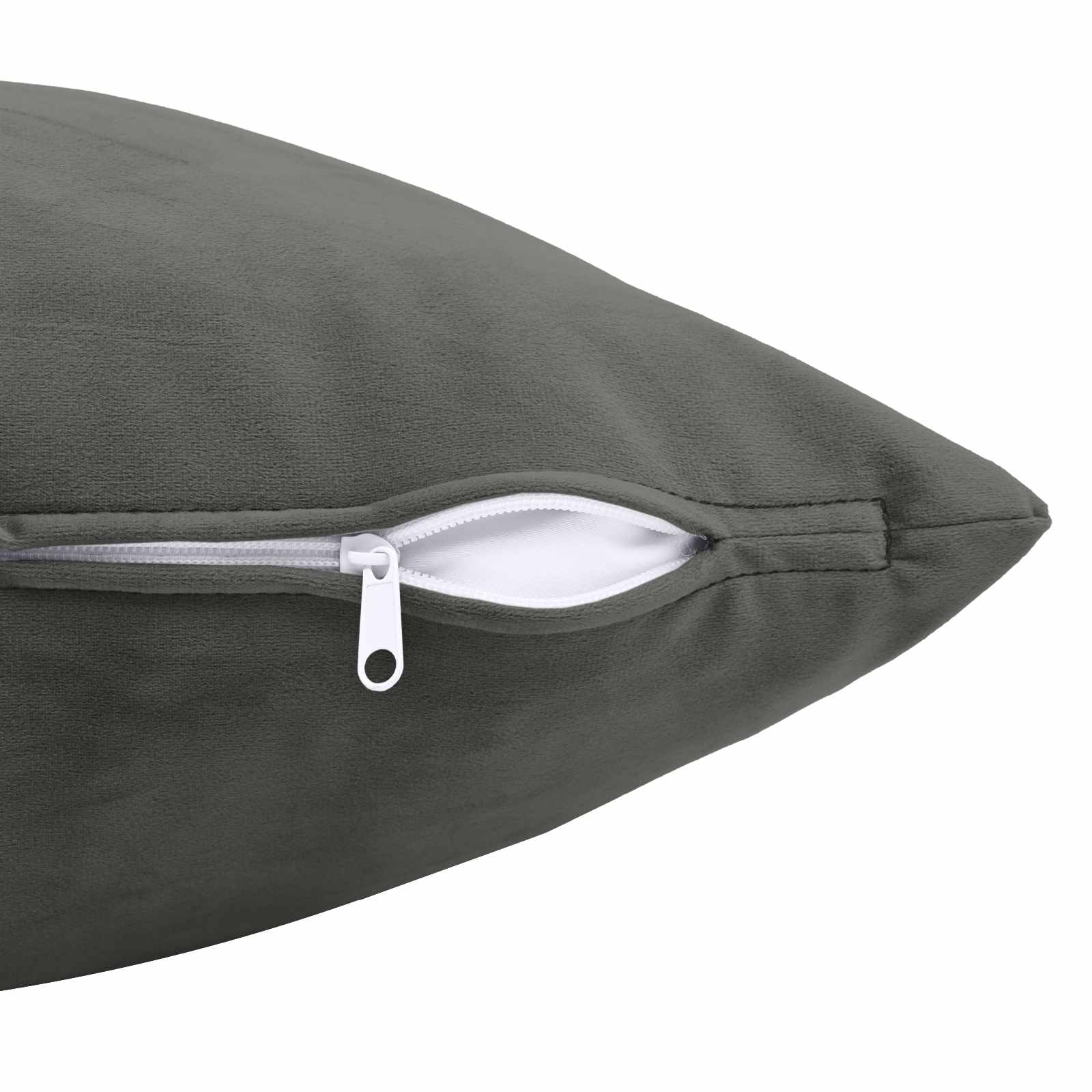 Κάλυμμα Μαξιλαριού 6 pcs HEERLEN Σκούρο Γκρι 30 x 30 cm Βελούδο