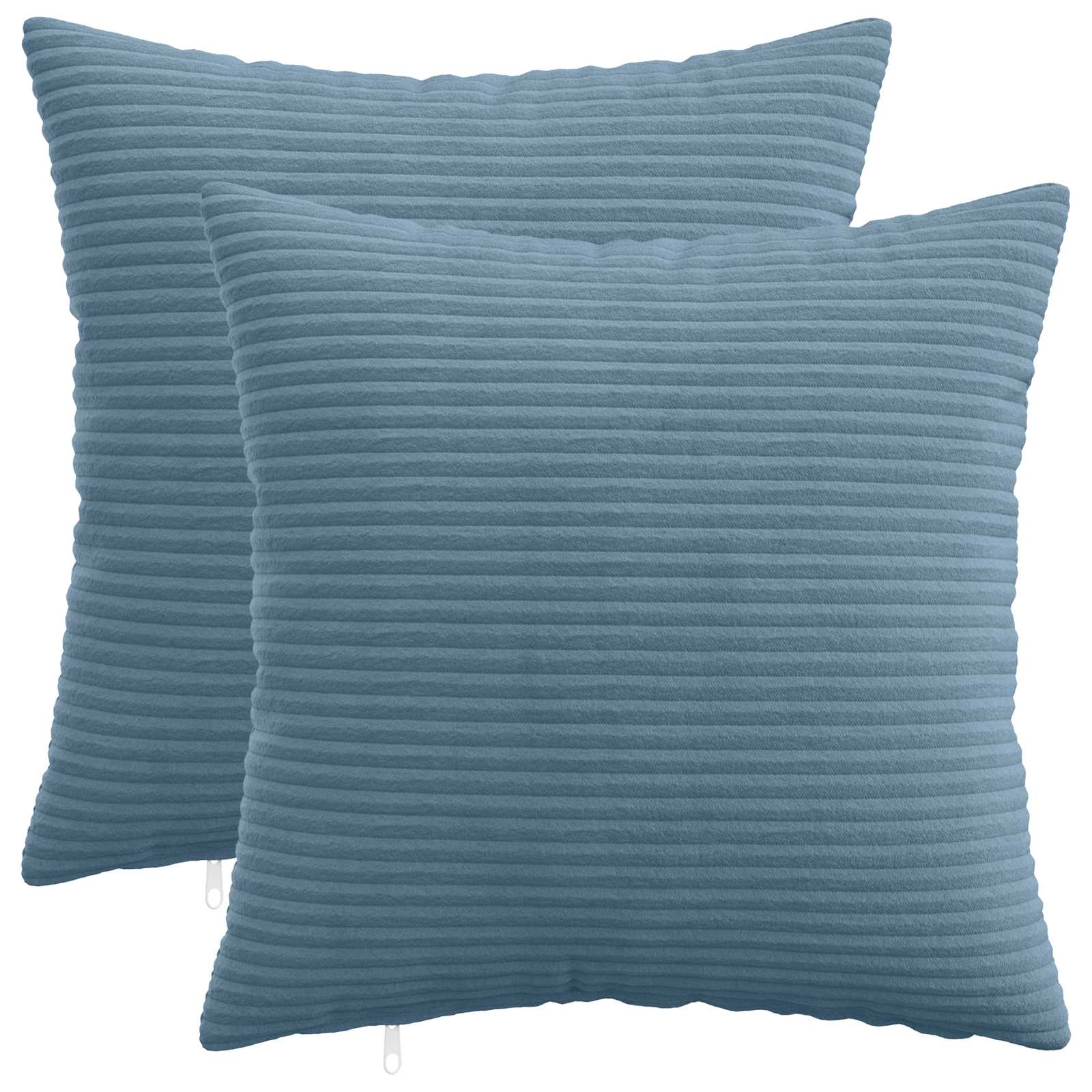 Κάλυμμα Μαξιλαριού 2 pcs HEERLEN Μπλε 30 x 30 cm κορντουρόι