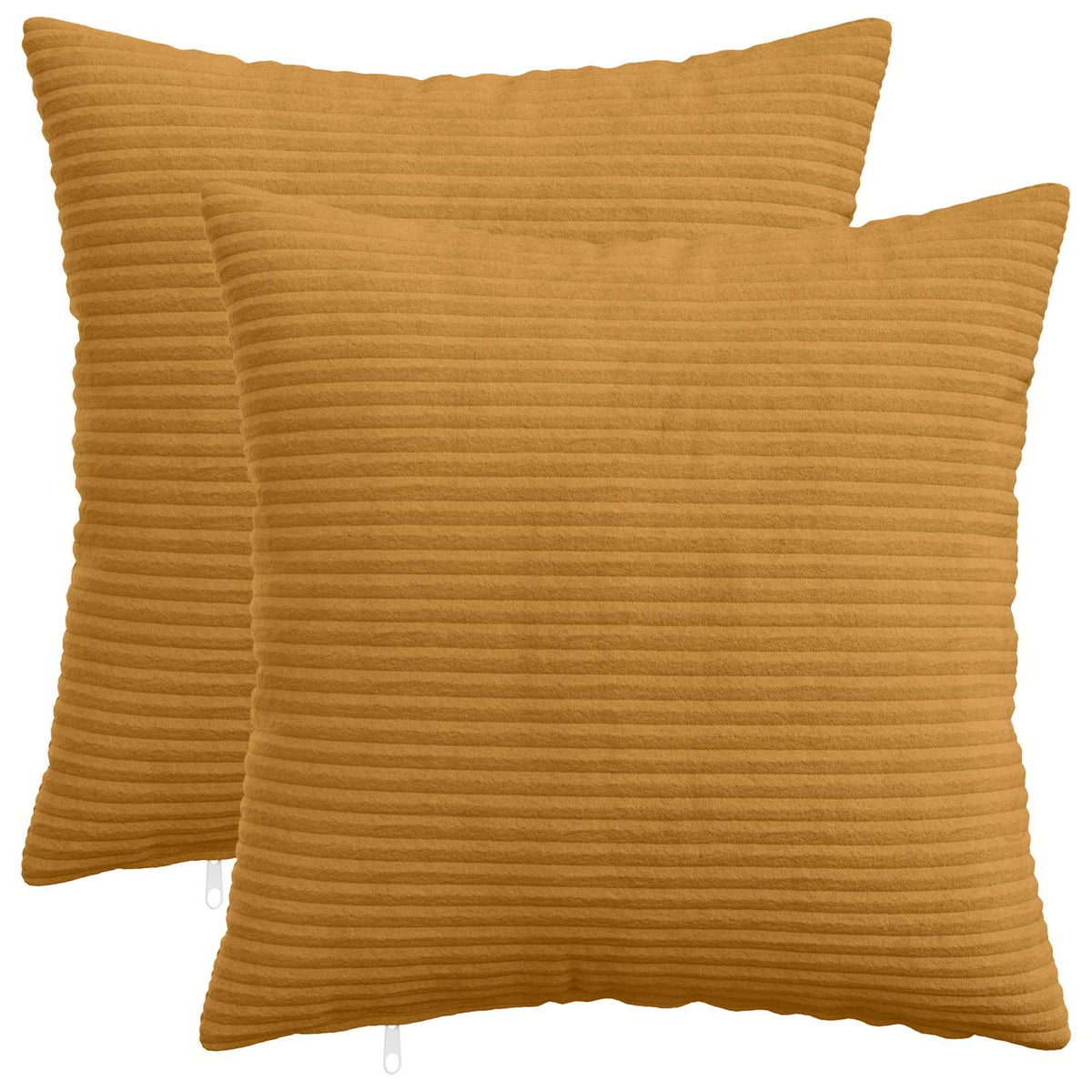 Κάλυμμα Μαξιλαριού 2 pcs HEERLEN Κίτρινο 30 x 30 cm κορντουρόι