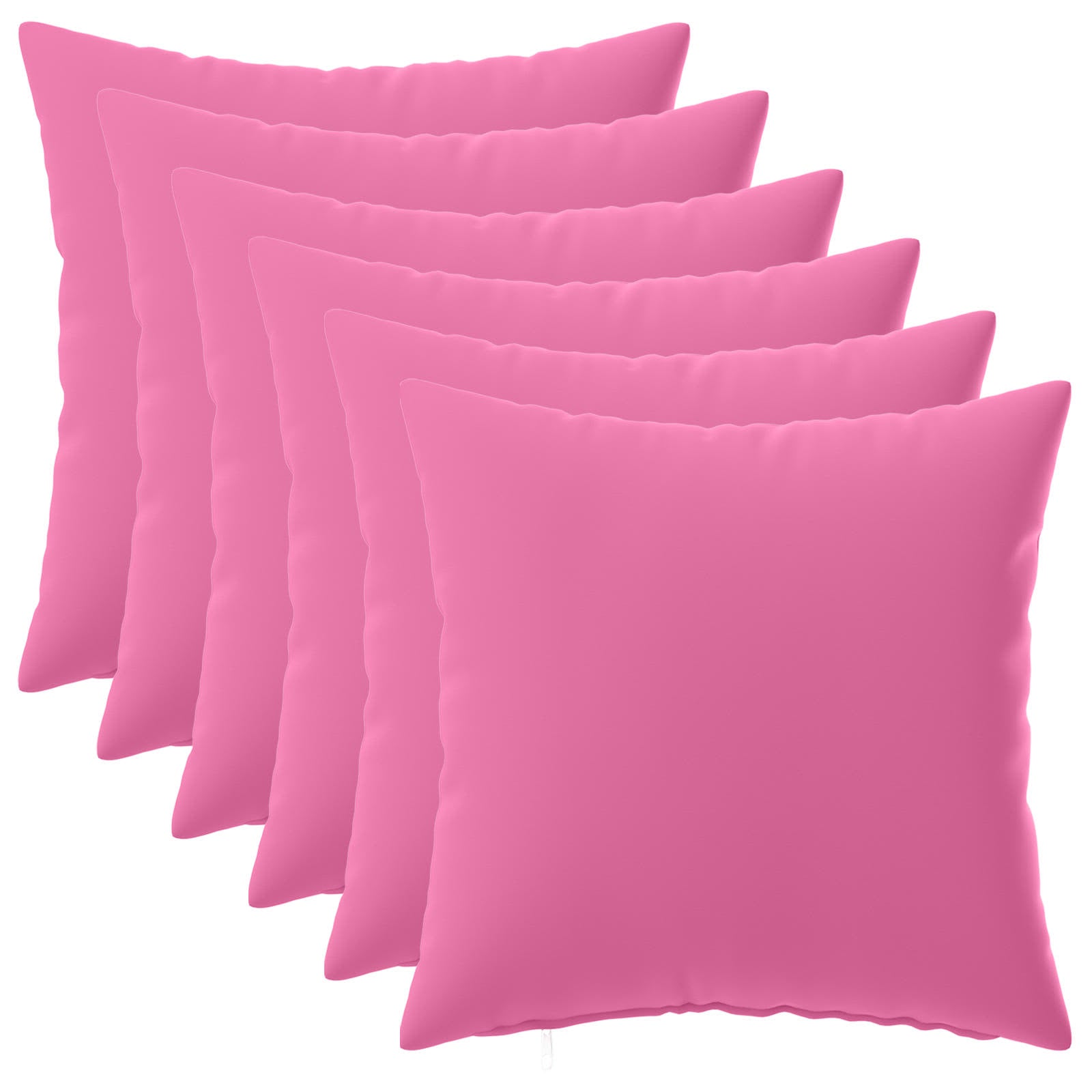 Κάλυμμα Μαξιλαριού 6 pcs HEERLEN Ροζ 30 x 30 cm Πολυεστέρας
