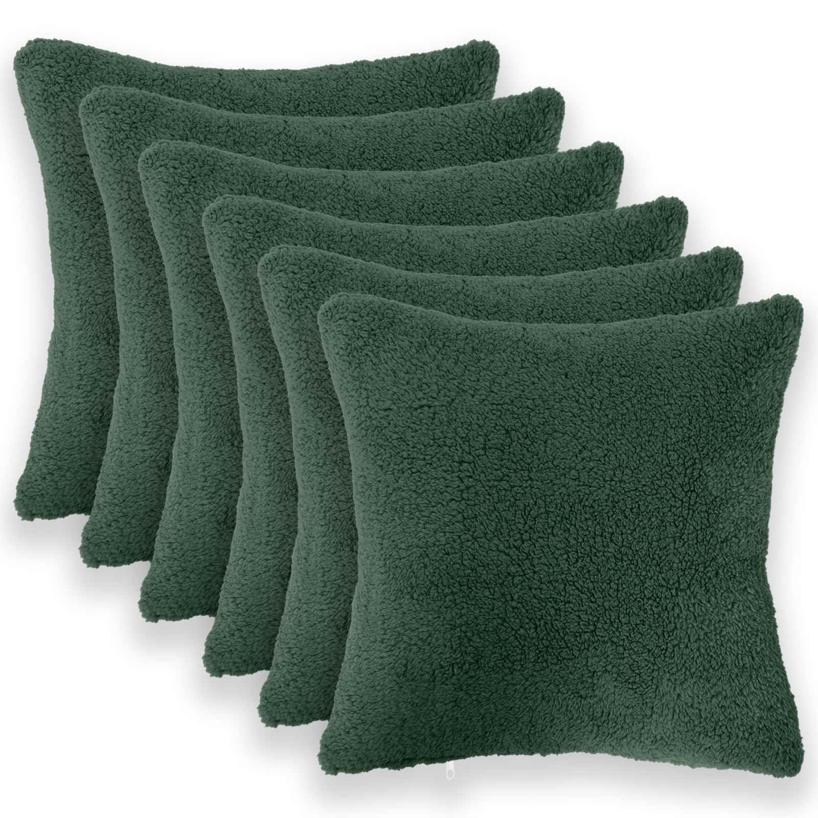 Κάλυμμα Μαξιλαριού 6 pcs HEERLEN Σκούρο Πράσινο 30 x 30 cm