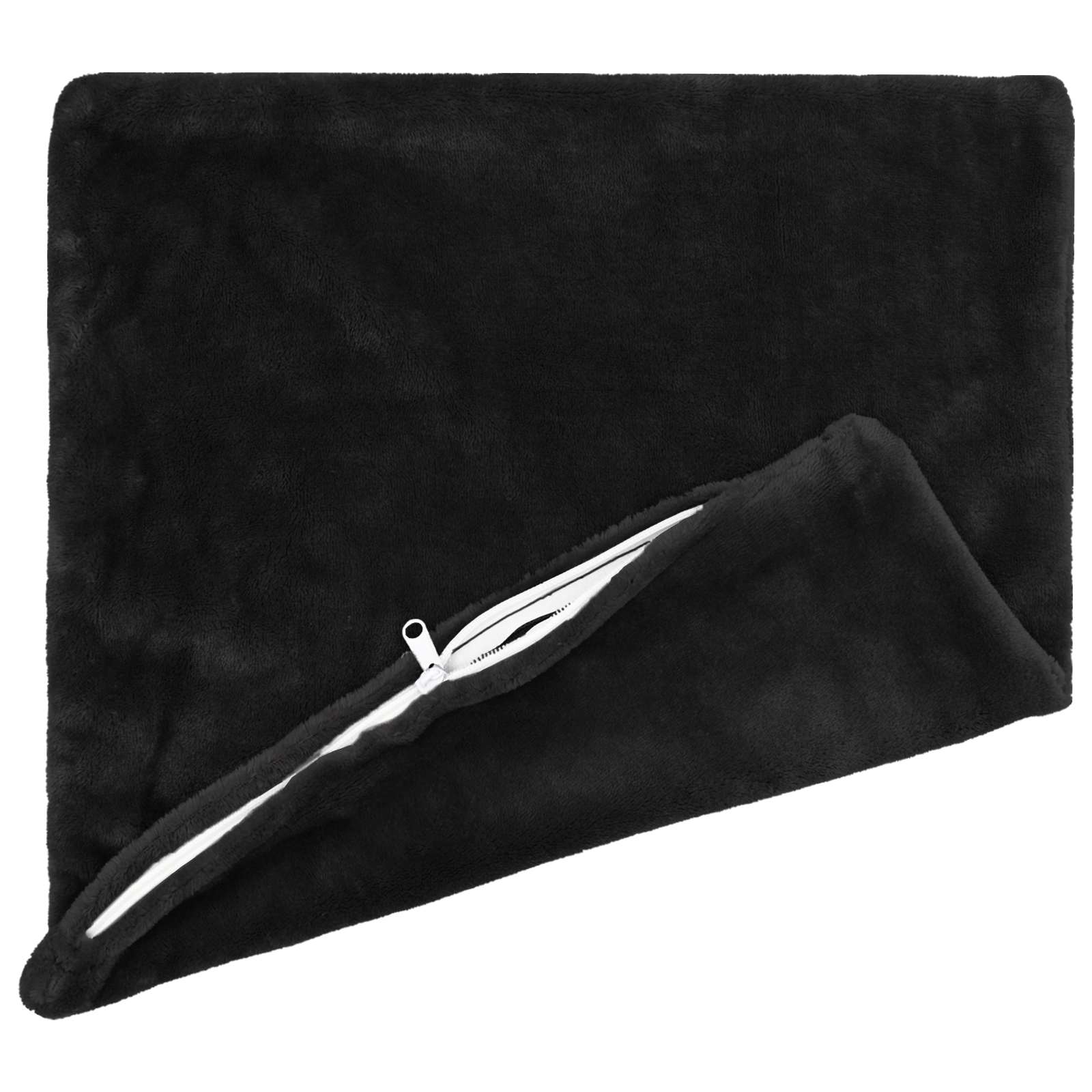 Κάλυμμα Μαξιλαριού 6 pcs HEERLEN Μαύρο 30 x 30 cm Φανέλα - Pakobazaar