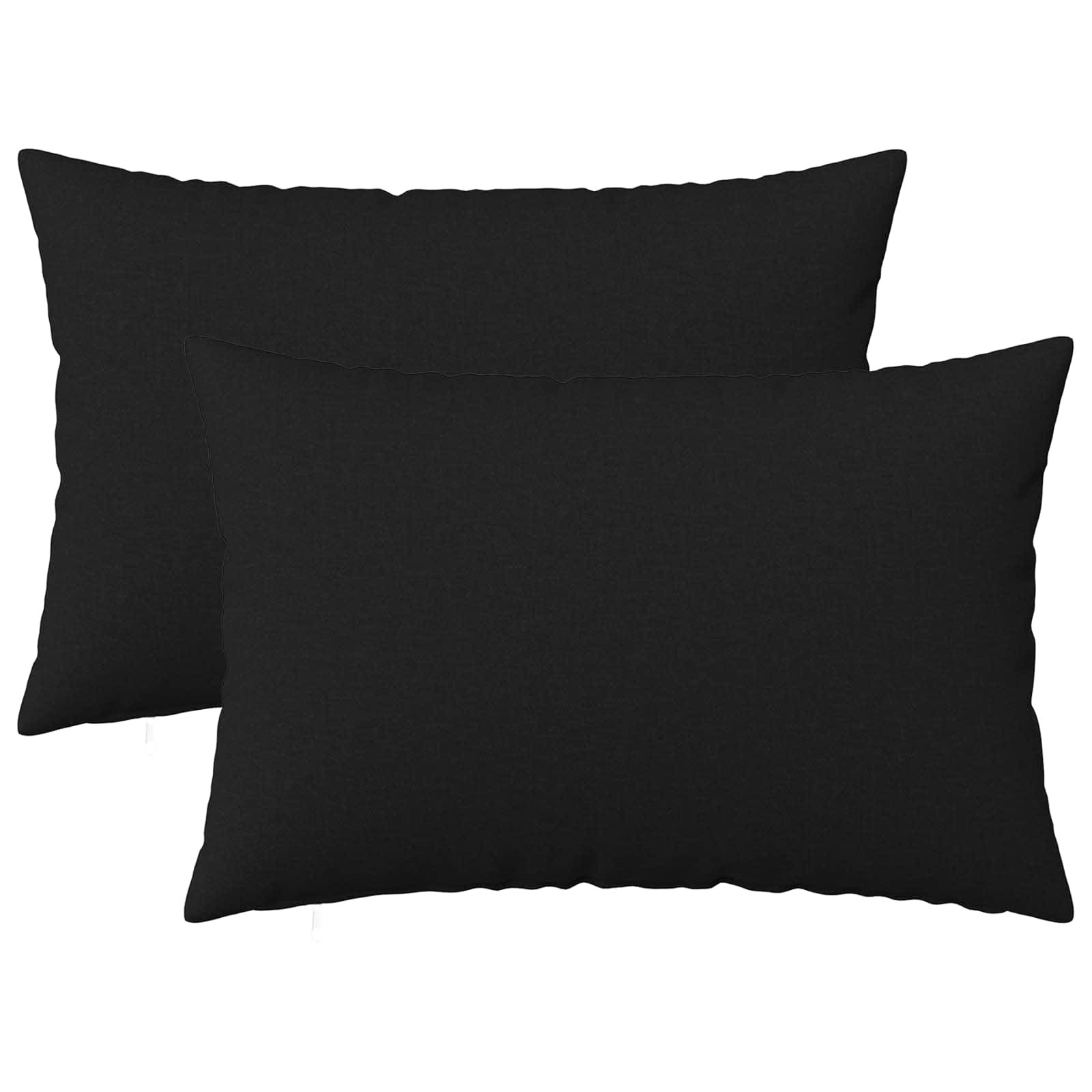 Κάλυμμα Μαξιλαριού 2 pcs HEERLEN Μαύρο 30 x 50 cm