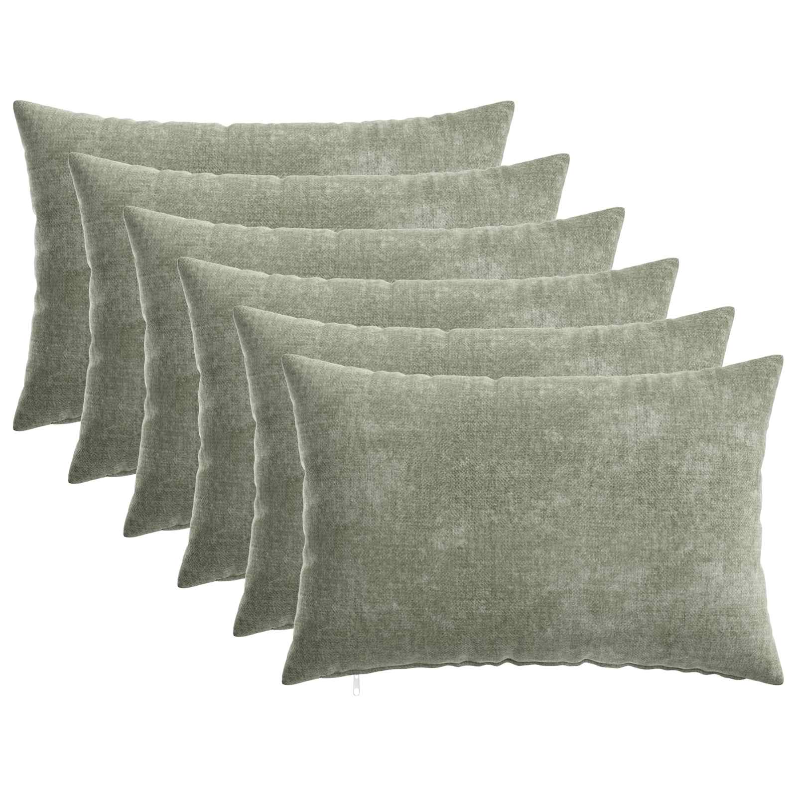 Κάλυμμα Μαξιλαριού 6 pcs HEERLEN Πράσινο 30 x 50 cm