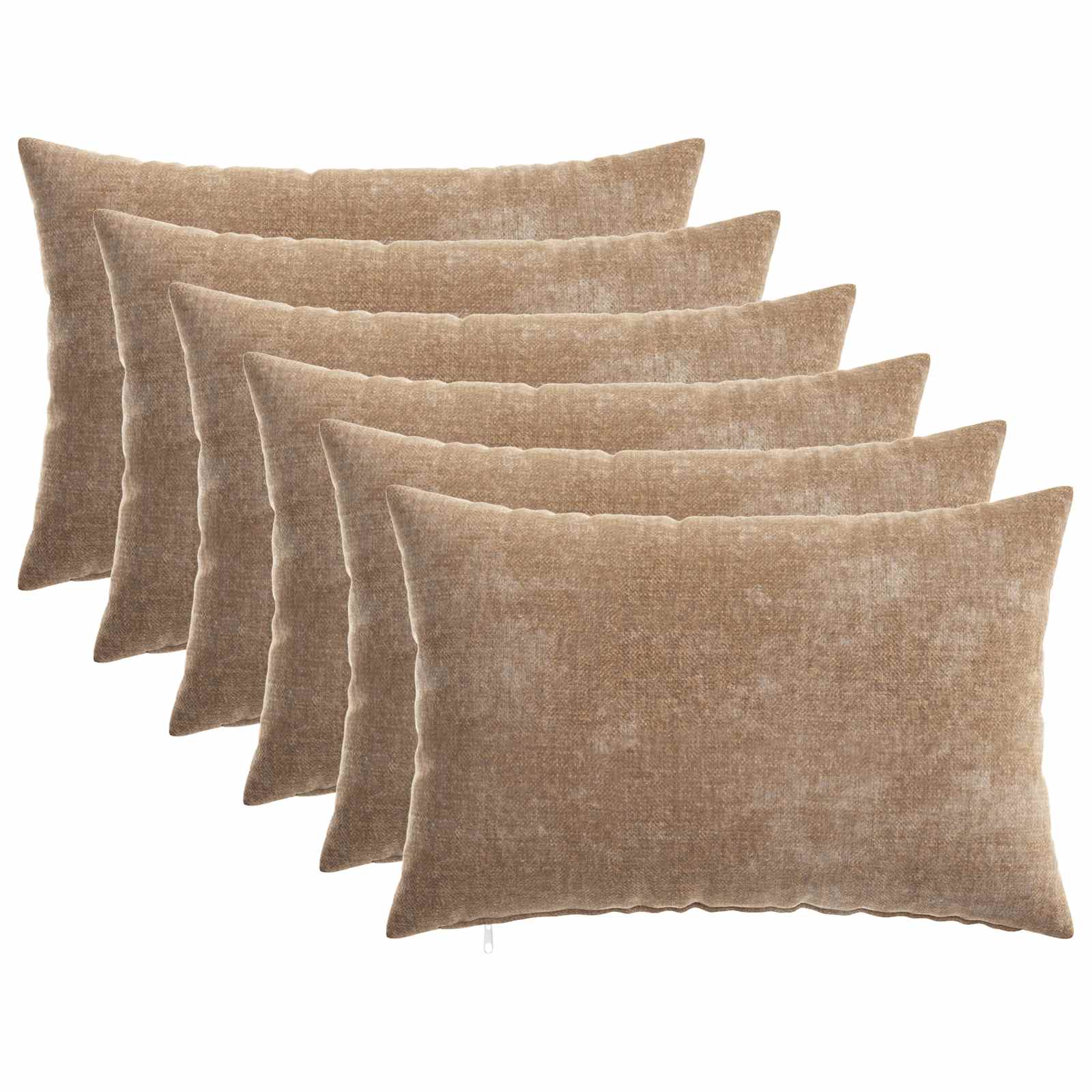 Κάλυμμα Μαξιλαριού 6 pcs HEERLEN Καφέ 30 x 50 cm