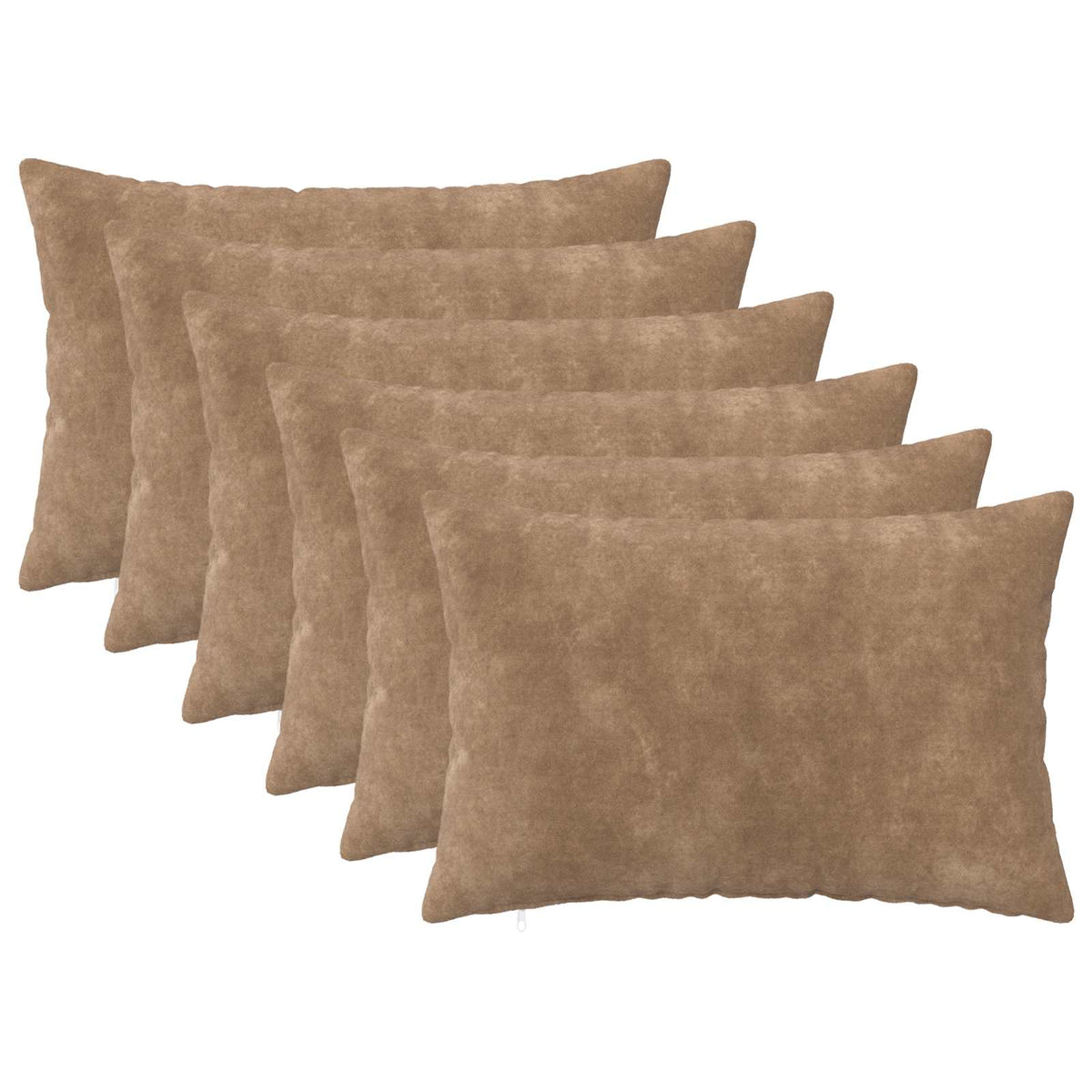 Κάλυμμα Μαξιλαριού 6 pcs HEERLEN Taupe 30 x 50 cm - Pakobazaar