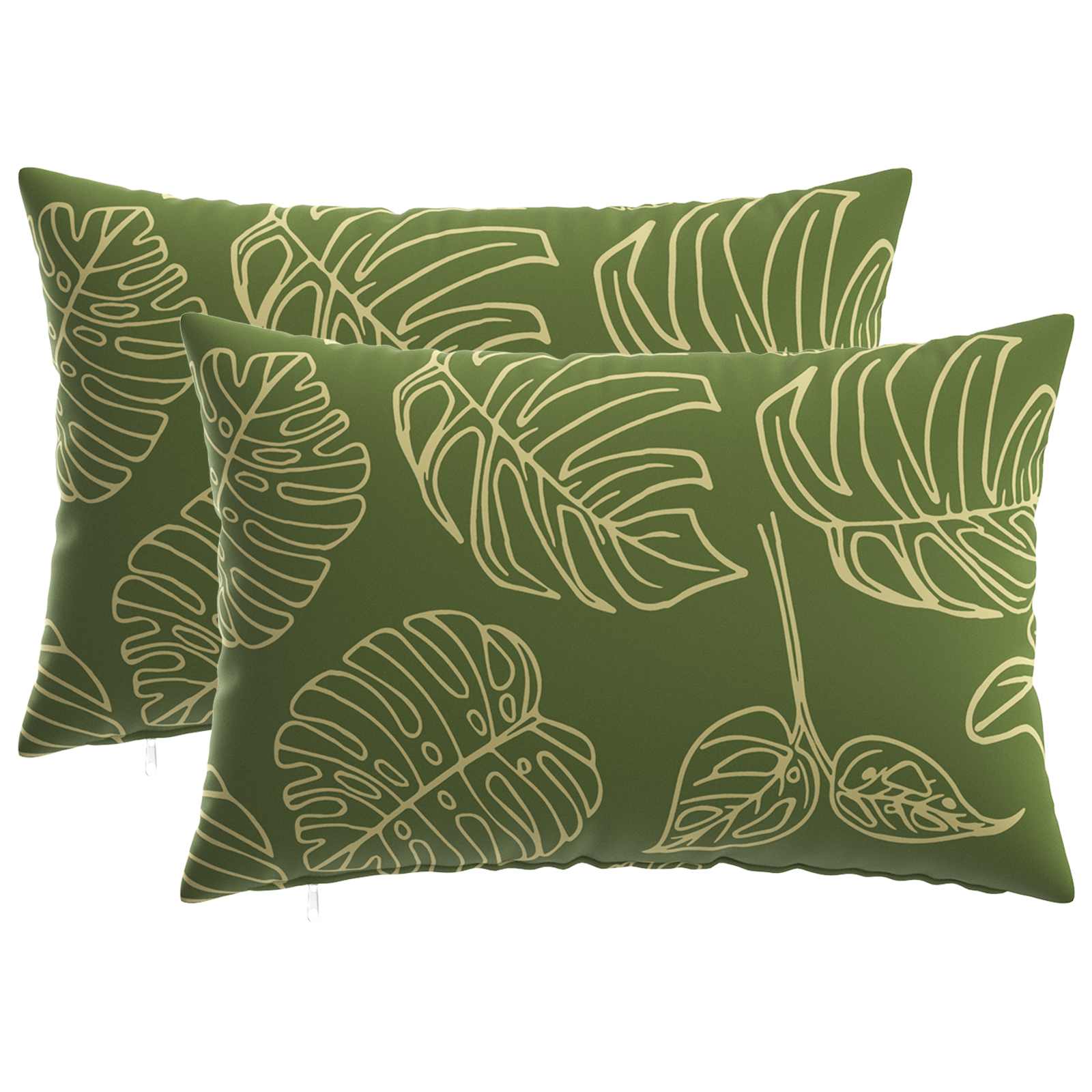 Κάλυμμα Μαξιλαριού 2 pcs HEERLEN Σχέδιο Φύλλου 30 x 50 cm - Pakobazaar