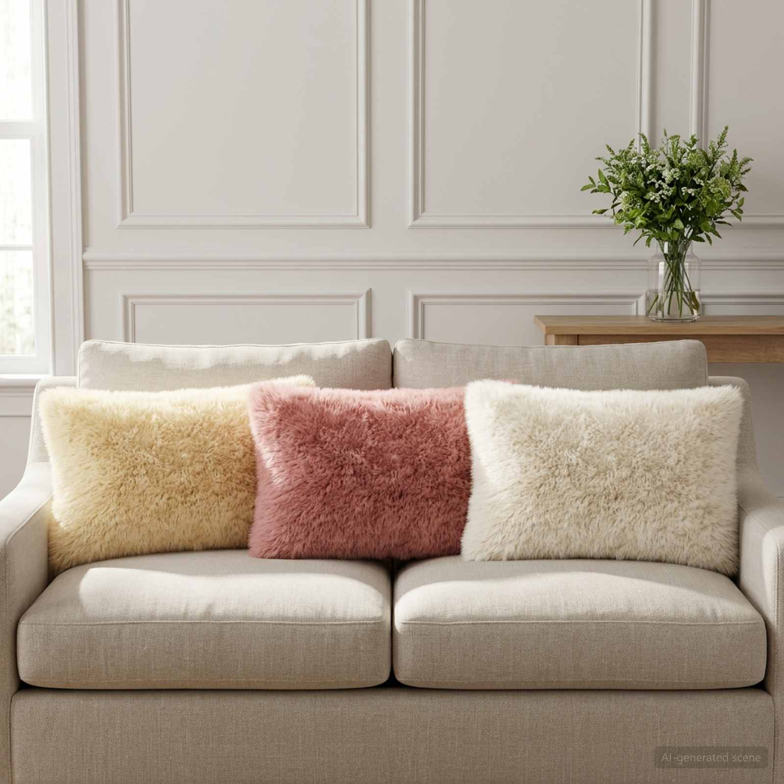 Κάλυμμα Μαξιλαριού 6 pcs HEERLEN Λευκό 30 x 50 cm PV Φλίς