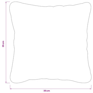 Κάλυμμα Μαξιλαριού 2 pcs HEERLEN Σχέδιο Φύλλου 35 x 35 cm