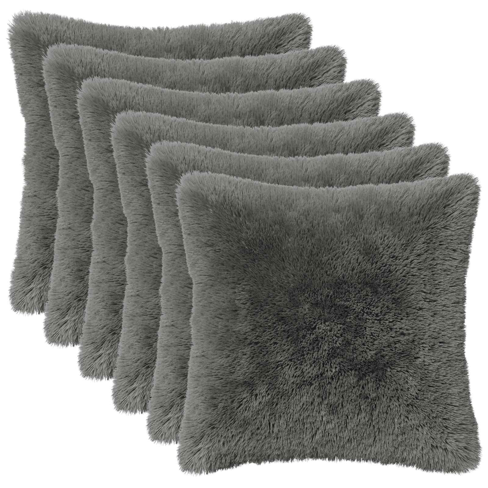 Κάλυμμα Μαξιλαριού 6 pcs HEERLEN Ανοιχτό γκρι 35 x 35 cm