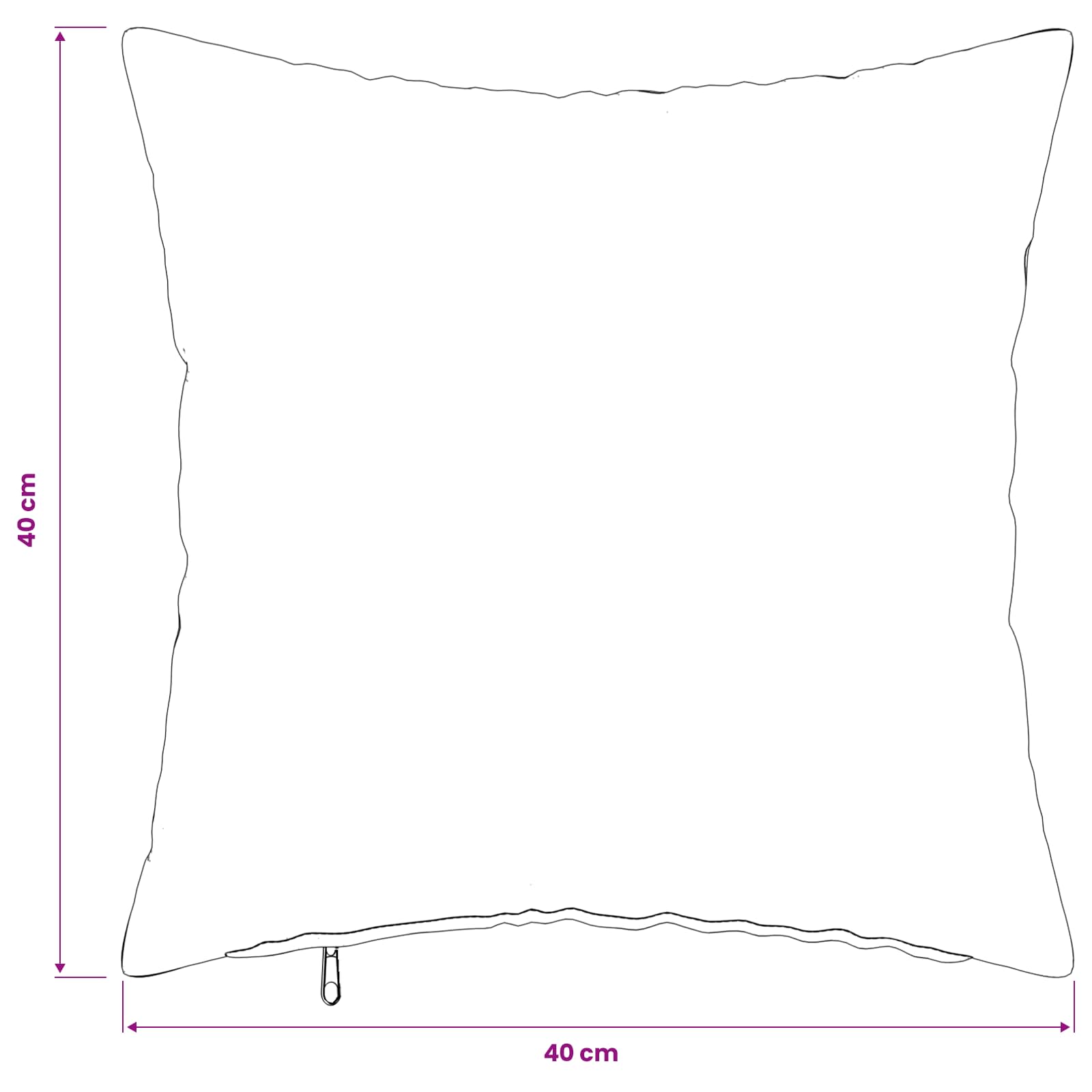 Κάλυμμα Μαξιλαριού 12 pcs HEERLEN Μαύρο 40 x 40 cm - Pakobazaar