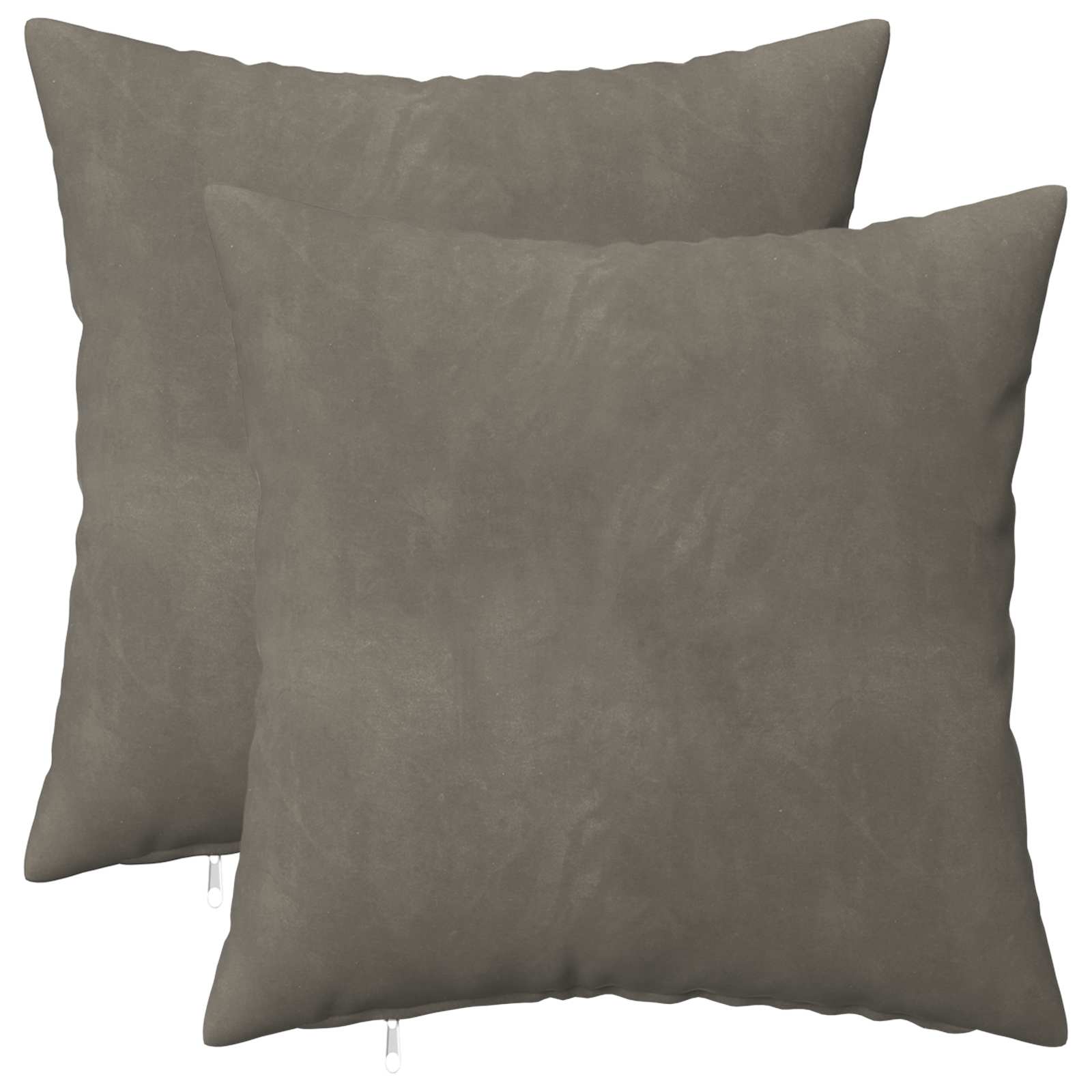 Κάλυμμα Μαξιλαριού 2 pcs HEERLEN Ανοιχτό γκρι 40 x 40 cm