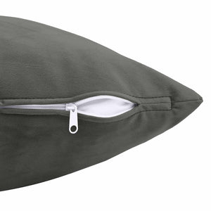 Κάλυμμα Μαξιλαριού 6 pcs HEERLEN Σκούρο Γκρι 40 x 40 cm Βελούδο